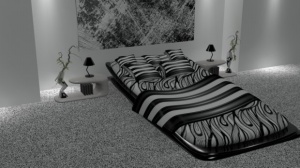 欧美风格卧室家具3D模型