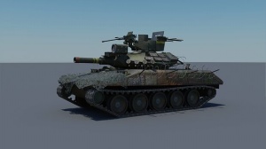 军用坦克模型效果图
