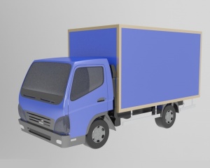 货车3D模型效果图