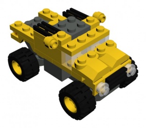 乐高玩具汽车3D模型