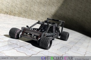 四驱越野汽车3D模型