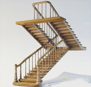 楼梯3D模型设计