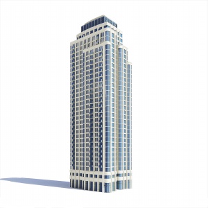 3D大楼建筑模型效果图