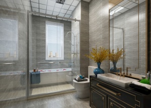 现代家装浴室模型设计