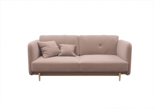 粉色布艺沙发模型效果图