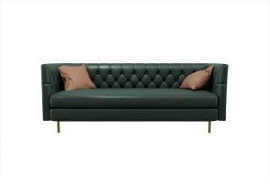 墨绿色欧式沙发模型设计