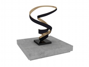 抽象线条雕塑3d模型