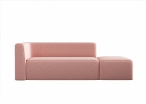 粉色多人沙发模型设计