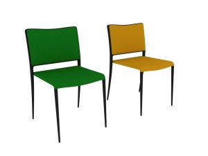 多彩靠椅3D模型设计