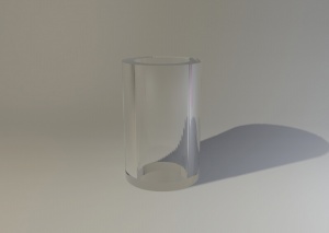 透明笔筒3D模型设计