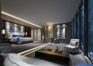 豪华现代卧室模型设计