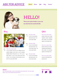 淡绿色温馨家庭css模板