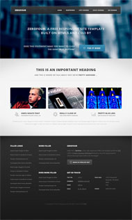 质感摄影网站html5模板