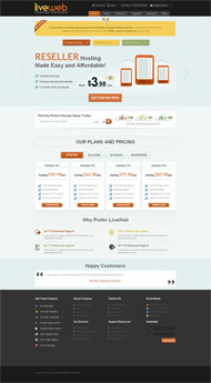 Web主机经销商html模板