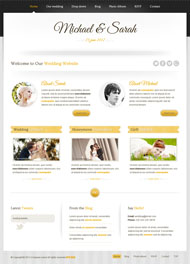 婚礼策划CSS网站模板