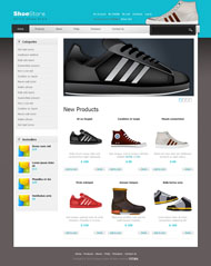 鞋子电子商务html网站模板