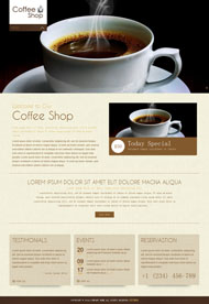 咖啡店 HTML网站模板