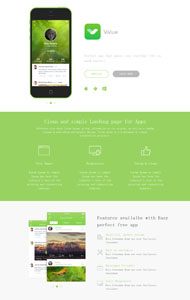 绿色APP应用官网模板
