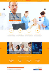 医疗行业HTML5网站模板