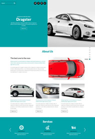汽车维修企业网站模板