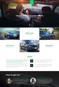汽车物联网HTML5模板