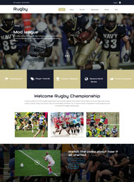 橄榄球比赛官方网站模板