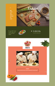 美食烹饪响应式网页模板