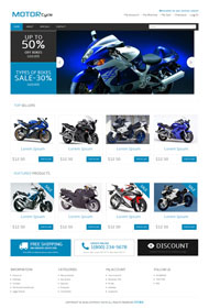 摩托车汽配销售网站模板
