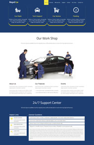 汽车维修服务公司网站模板