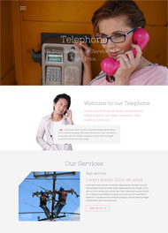电话通讯公司网站模板