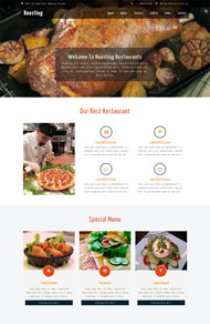 韩国料理美食网站模板