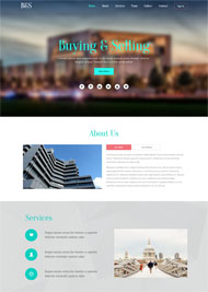 房产建筑设计CSS3网站模板