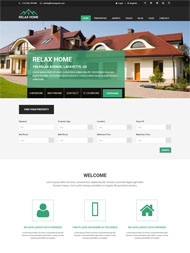 绿色房屋租赁公司网站模板