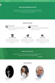 绿色技术服务公司网站模板