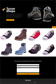 全屏鞋子商城单页模板下载