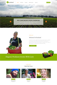 绿色蔬菜种植网站模板
