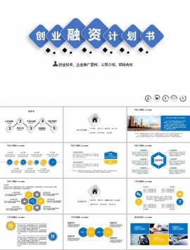 投资项目策划书ppt模板下载