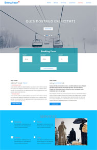 雪地旅行公司网站模板