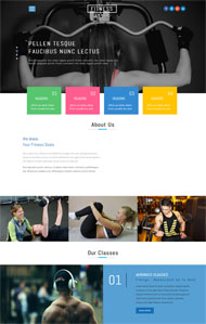 健身运动达人网站模板