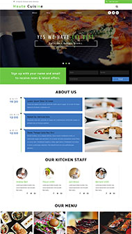 烹饪厨师网站模板