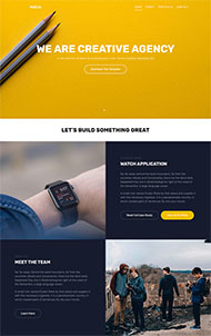 橙色创意设计公司网站模板