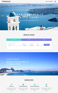 马尔代夫旅游公司网站模板