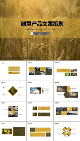 创意产品文案策划ppt模板