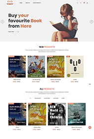 儿童读物网上商店HTML5模板
