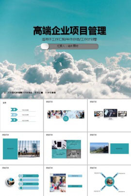 高端企业项目管理PPT模板