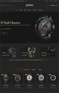 奢侈品手表商城网站模板