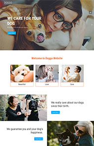 宠物美容服务公司网站模板