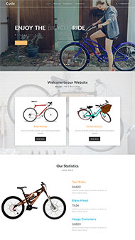 自行车租赁公司网站模板