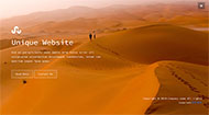 简洁沙漠主题网站模板