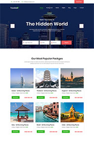 旅行社旅游平台网站模板